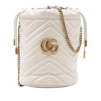 Gucci Pre-owned Bucket Bags, female, White, Size: ONE SIZE Pre-owned Vintage Bucket Bag