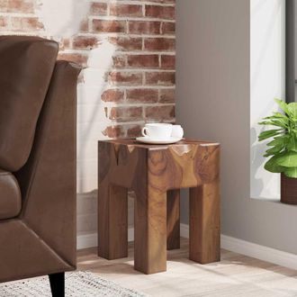 vidaXL Taburete De Madera Maciza De Teca Vidaxl