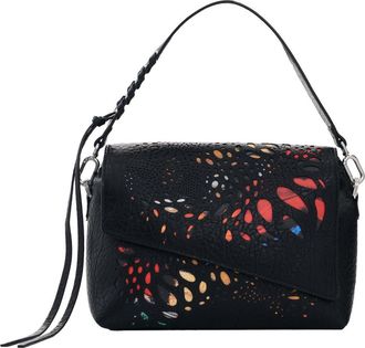 Desigual Butterfly Cutout Faux Leather Shoulder Bag in Black at Nordstrom