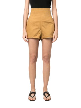 Ferragamo High-Waisted Tailored Shorts - Beige