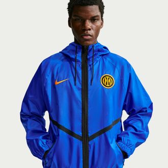 Nike Inter Milan Home Nike Mens Dri-FIT Soccer Anthem Jacket in Blue | IO4207-408