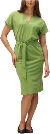 JapanTKY Okichi Midi Jurk - Dames - Casual kleedjes - Groen - M - Kleedjes