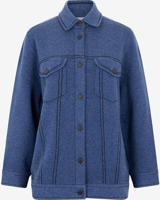 Kujten Strick-Hemdjacke aus Kaschmir Gigi