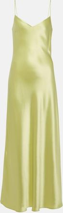 Galvan Cropped slip dress