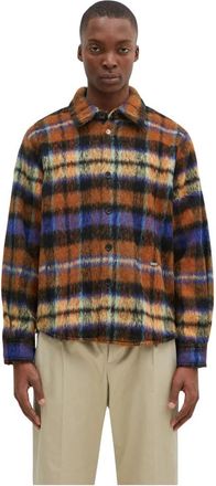 Ader Error Shirt met ruitpatroon - Heren - Zomerjassen - Veelkleurig - M - Wol - Jassen