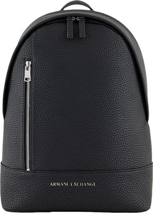 A|X Armani Exchange Mens Man Eagle Backpack - Black - One Size