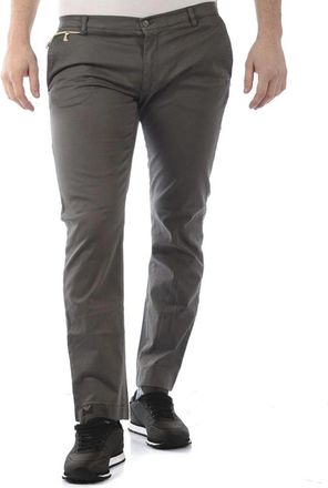 Daniele Alessandrini Jeans - Heren - Chinos - Grijs - M - Katoen - Broeken