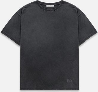 Duke + Dexter Duke + Dexter, Mens Sun Faded Workwear Washed Black T-Shirt, Size XXL