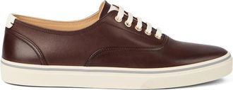 Brunello Cucinelli Sneakers in pelle con lacci - Marrone