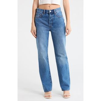 Pistola Denim Cassie High Waist Straight Leg Jeans in Capri at Nordstrom, Size 25