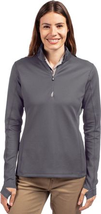 Cutter & Buck Traverse Stretch Eco Quarter Zip Womens Pullover