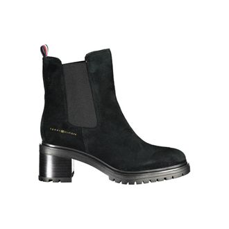 Tommy Hilfiger Black Leather Women Womens Boot