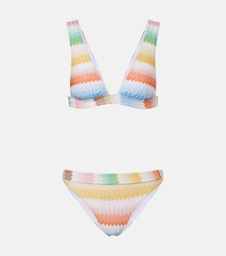 Missoni Bikini de lam&eacute; en zigzag