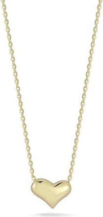 Ember Fine Jewelry 14K Gold Puffy Heart Pendant Necklace at Nordstrom Rack