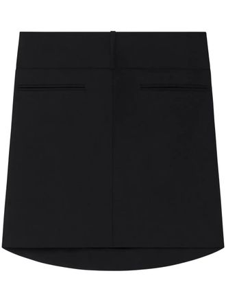 Courrèges Oblique mini skirt - Black