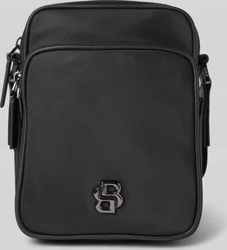 HUGO BOSS Umhängetasche aus softem Twill in Black, Größe 1