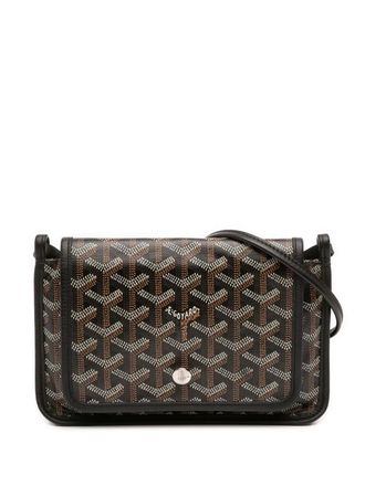 Goyard 2018 Goyardine Plumet Pocket Wallet crossbody bag - Nero