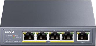 OEM Cudy Gs1005p Switch Gigabit Ethernet 5 Puertos Poe+ 60w, 4 Puertos 10/100/1000mbps Poe+, Switch No Administrado