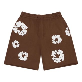 Denim Tears Cotton Wreath Sweatshorts Brown FW25BRS2952304