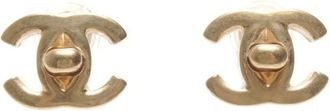 Chanel 2003 Interlocking CC turn-lock earrings - Goud