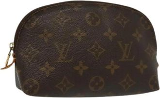 Louis Vuitton Pre-owned Canvas pouches - Dames - Vintage Clutch - Bruin - ONE Size - Leer - Vintage