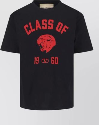 Valentino crew neck graphic print short sleeve t-shirt