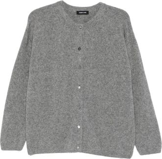 Anneclaire Cardigan con scollo rotondo - Grigio