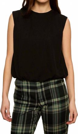 Sanctuary Quinn Bubble Shell Top In Black