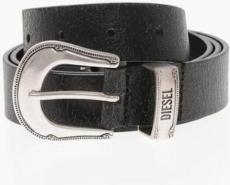 Diesel Leather Belt MEXICAN A Solid-Color 30MM size 100