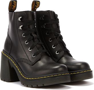 Dr. Martens Winkel Voor Dr. Martens Jesy Leren Zwarte Laarzen Voor Dames