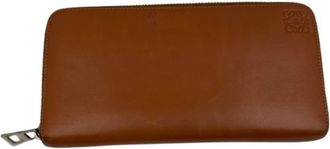 Loewe Brown Leather Long Wallet (Bi-Fold) (Pre-Owned)