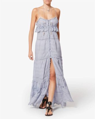 Isabel Marant Paule Dress In Light Blue