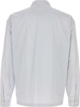 Prada Striped Poplin Shirt - Blue