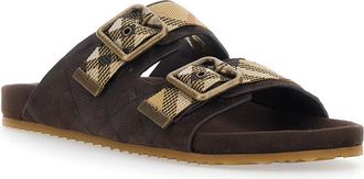 Burberry Womens Sandals Urchin Brown Leather Calf