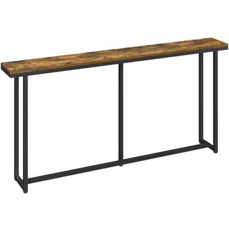 Yaheetech Yaheetech Tavolino Consolle Da Ingresso Tavolo Console Stretto In Stile Industriale Design Compatto Per Divano Corridoio Soggiorno 160 &times; 20 &times; 81 Cm