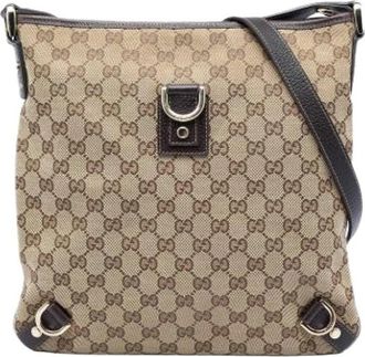 Gucci Pre-owned Abbey Crossbody Bag - Dames - Vintage Schoudertas - Beige - ONE Size - Vintage