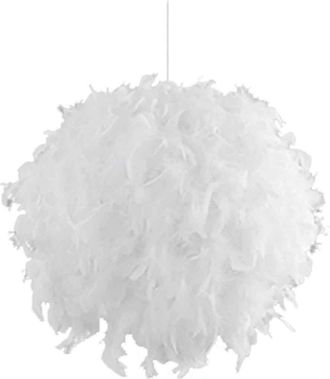 OEM L&aacute;mpara Colgante De Techo Plume, L&aacute;mpara Mullida, Pantalla Rom&aacute;ntica Para L&aacute;mpara De Techo Con Bombilla E27, L&aacute;mpara De Techo Moderna Con Plumas, 40 C