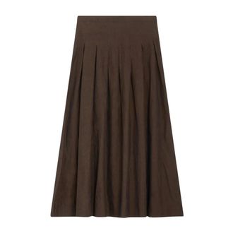 Pantaloni Torino Midi Skirts, female, Brown, Size: M Mirna Midi Skirt