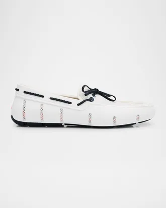 Swims Men & apos;s Braided Lace Mesh Loafers