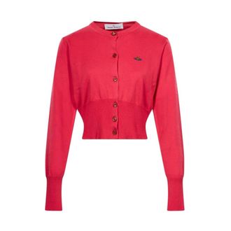 Vivienne Westwood Bea Cropped Cardi - Dames - Truien - Roze - Maat: S Zijde