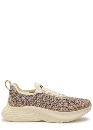 Athletic Propulsion Labs Zipline Embroidered Knitted Sneakers - Brown - 10 (IT40.5 / UK7.5)