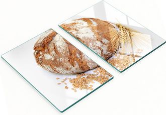 OEM Tablas De Servir De Cristal Para Cocina Con Motivos De Pan Y Trigo, 2 X 40 X 52 Cm