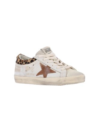 Golden Goose Leather & Suede Low-Top Sneaker - White