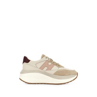 Hogan Sneakers - Dames - Sneakers - Beige - 38 1/2 EU - Su&egrave;de - Schoenen