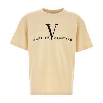 Valentino V T-Shirt - male - Valentino - T-Shirts - Beige - XL - Tops