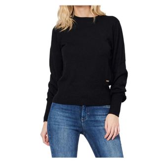 A|X Armani Exchange Long Sleeve Crew Neck Jumper - female - Armani Exchange - Round-neck Knitwear - Black - XS - Knitwear