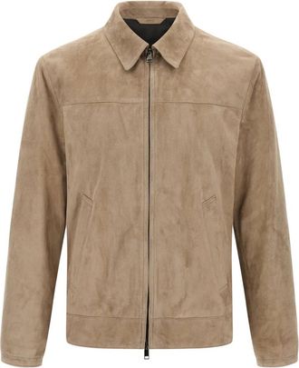 Brioni Heren, Jassen, Beige, Maat: XL Su&egrave;de