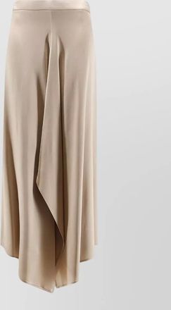 Alysi asymmetric satin skirt