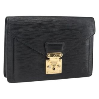 Louis Vuitton Pre-owned Clutches, female, Black, Size: ONE SIZE Pre-owned Epi Clutch
