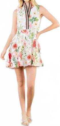 THML Clothing Floral Sleeveless Flowy Mini Dress In Multi